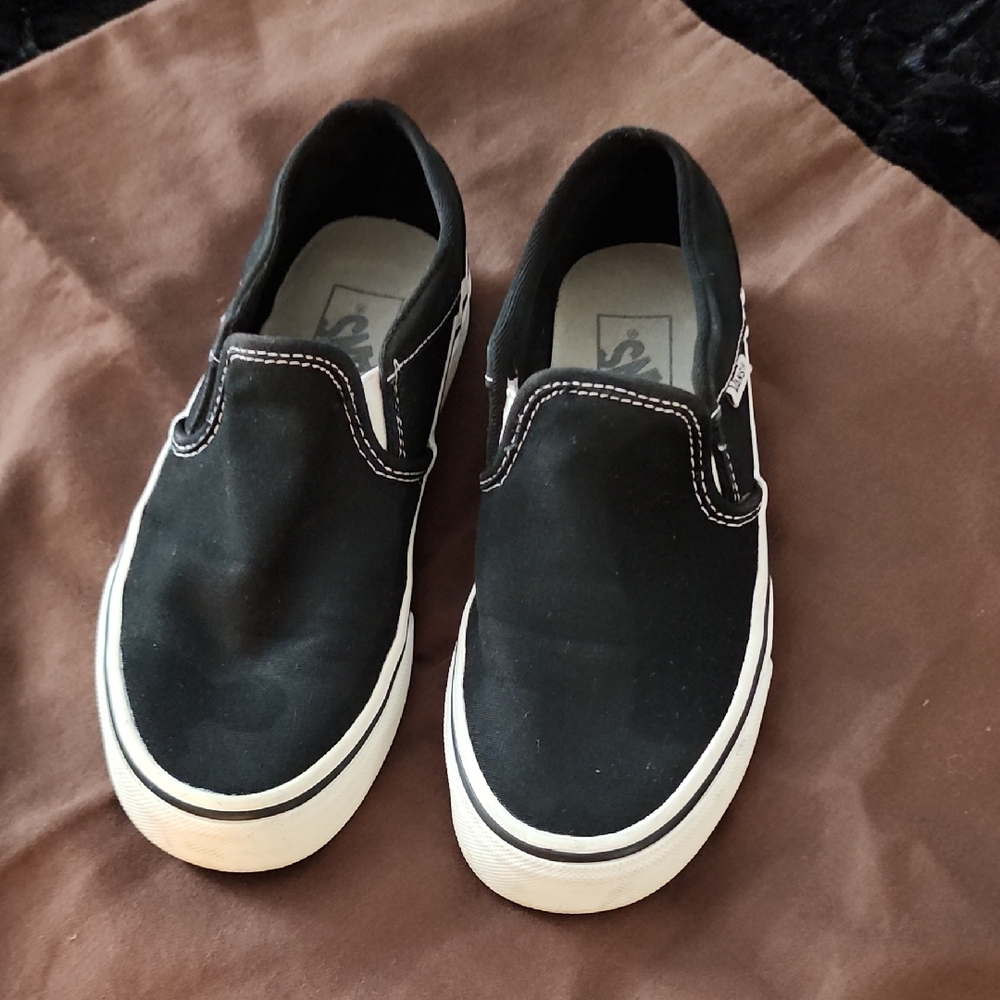 Black Slip-On Sneakers
